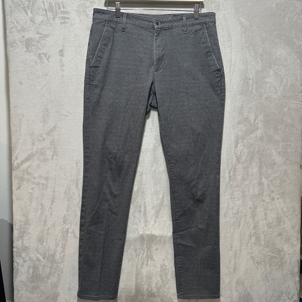 AG Adriano Goldschmied Marshall Slim Trouser Grey Geometric 1632SUMP Size 34